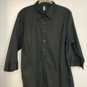 Pier 1 Women’s  Black Casual Button-Down Shirt